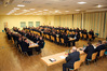 Foto: Blick in den Tagungsaal w�hrend der Jahreshauptversammlung des Kreisfeuerwehrverbandes Parchim.  Foto: � Michael-G�nther B�lsche