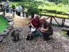 interner Link (neues Fenster): Bild vergrößern: Die Ministerin während des Besuchs im Schweriner Zoo