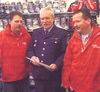 Frank Heinermann, Wolfgang Grimm und Thomas Otter bei der Unterzechnung (v.l.)