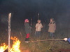 Gruseliges Lagerfeuer mit Kn�ppelkuchen