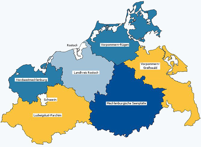 Landkreise und kreisfreie Städte von Mecklenburg-Vorpommnern