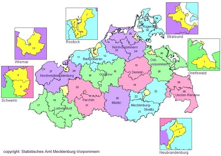 Karte: Wahlkreise